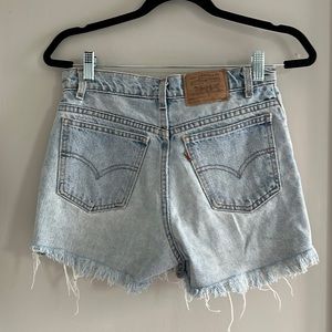 Vintage Levi high waisted shorts.